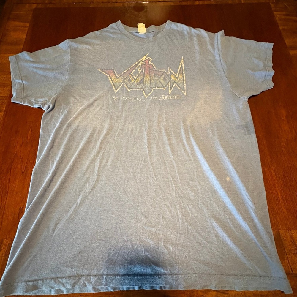 Voltron‎ Logo Graphic T Shirt Retro Anime Cartoon Sci-Fi Robot Tee
